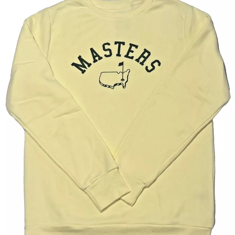 Masters Sweatshirt Crewneck Augusta National 2025 Yellow Butter New -